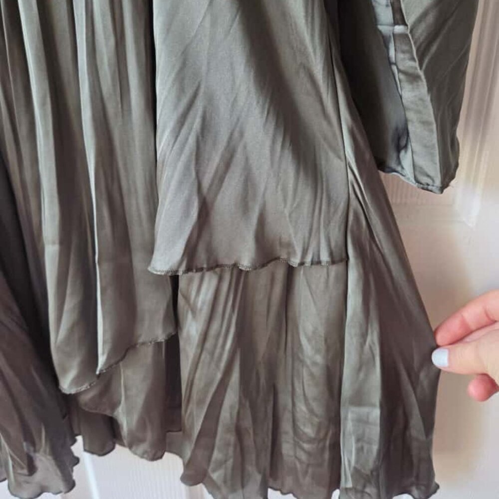 Zara Army Green Mini Dress M NWT $50 - Picture 6 of 11